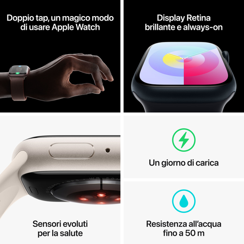 Apple Watch Series 9 45mm GPS Midnight Enjoy First Class (No cinturino) - immagine 9